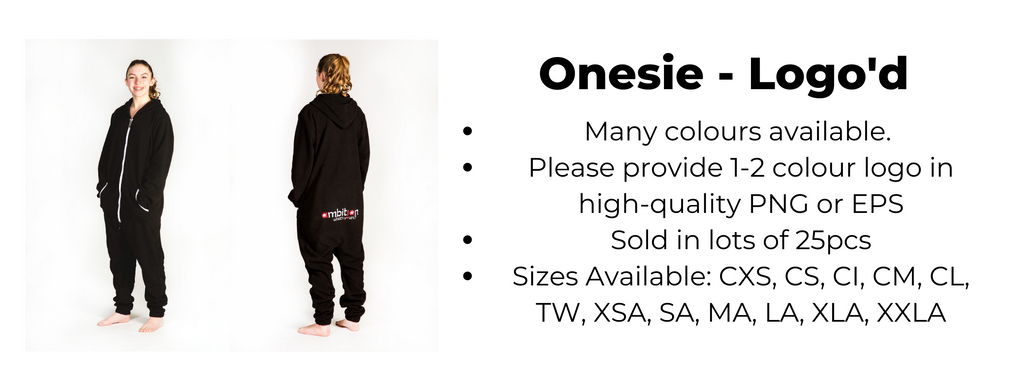 Onesie - Custom Logo'd  25pcs